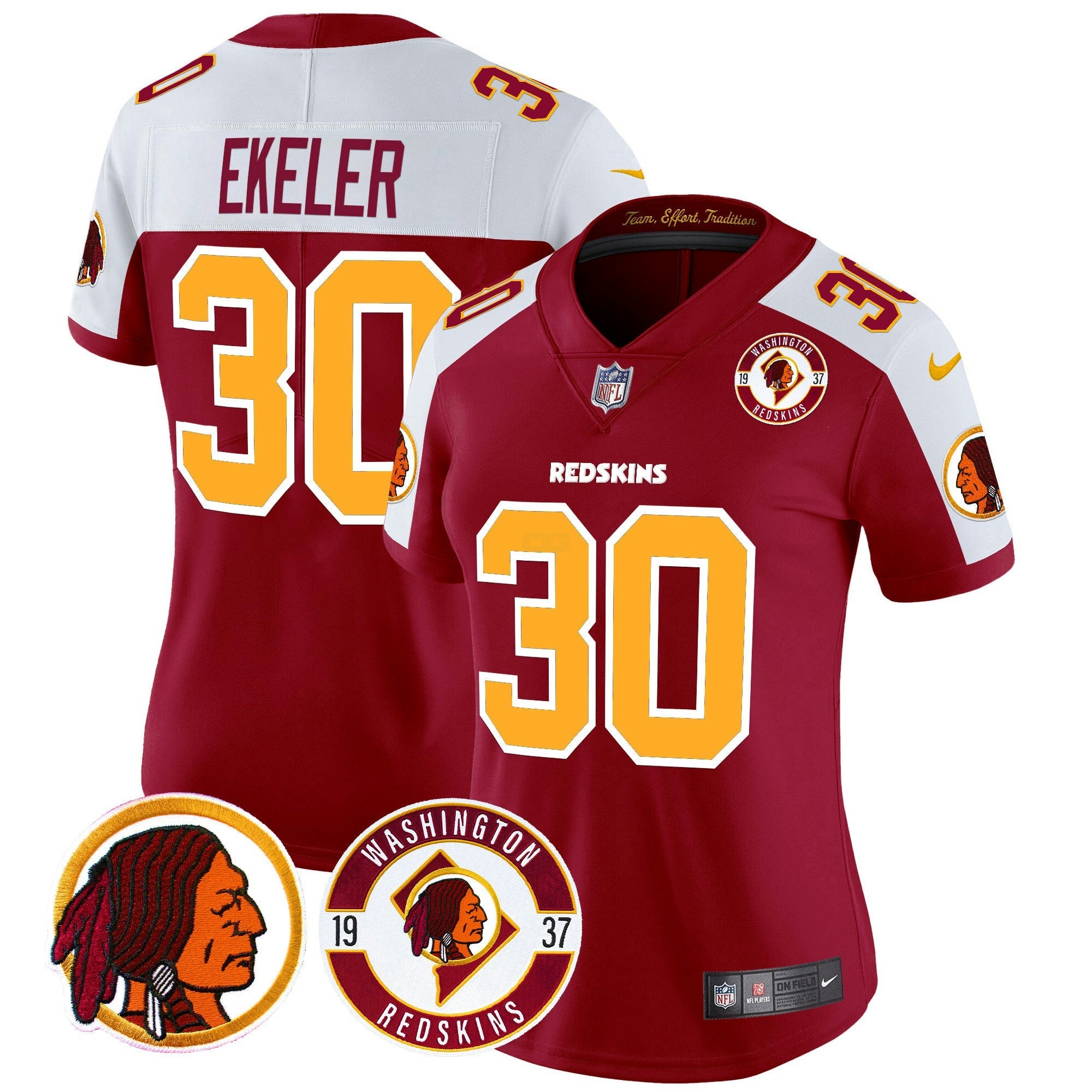 Camisa NFL Women’s Washington Redskins 2024 Vapor Limited Jersey – Est. 1937 Patch