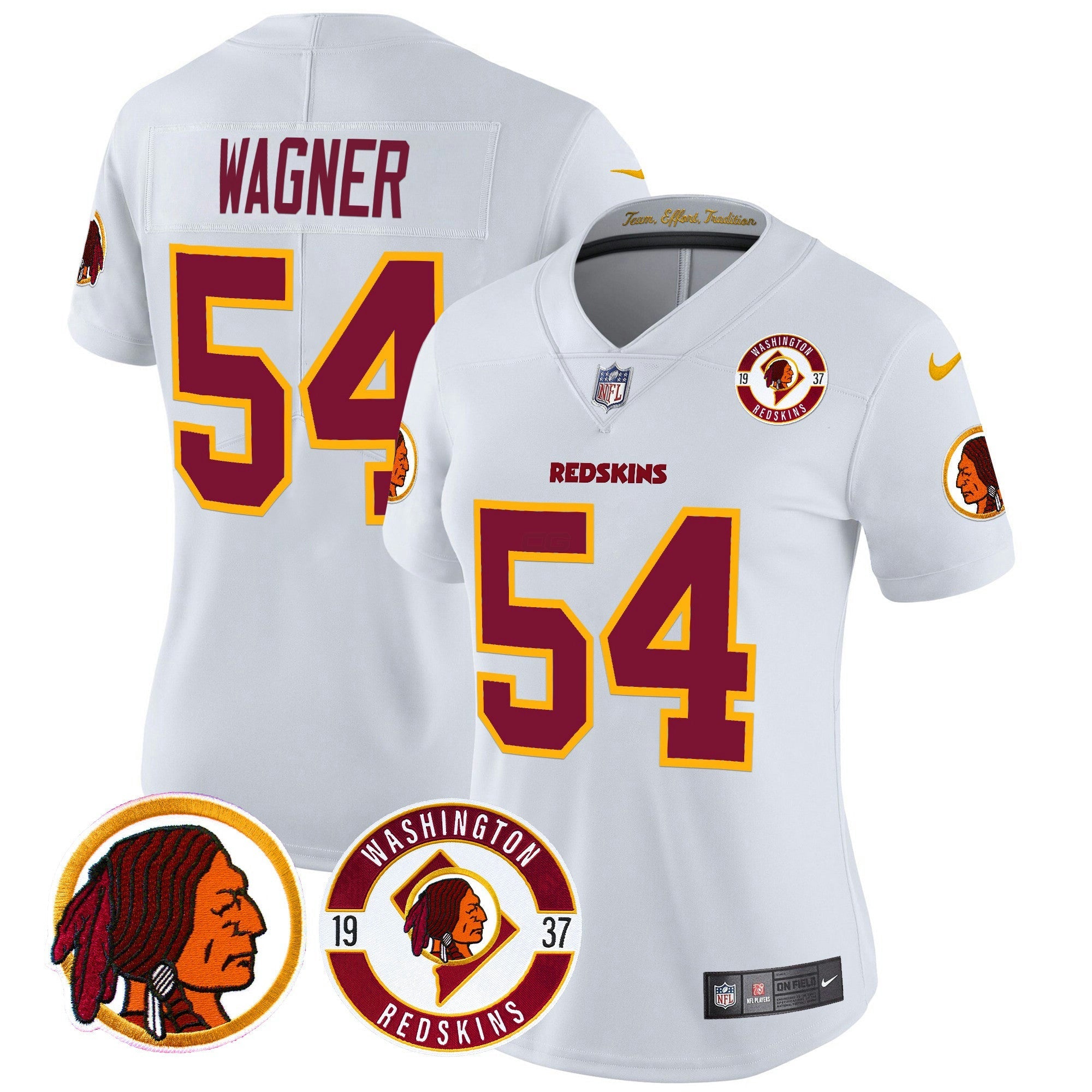 Camisa NFL Women’s Washington Redskins 2024 Vapor Limited Jersey – Est. 1937 Patch