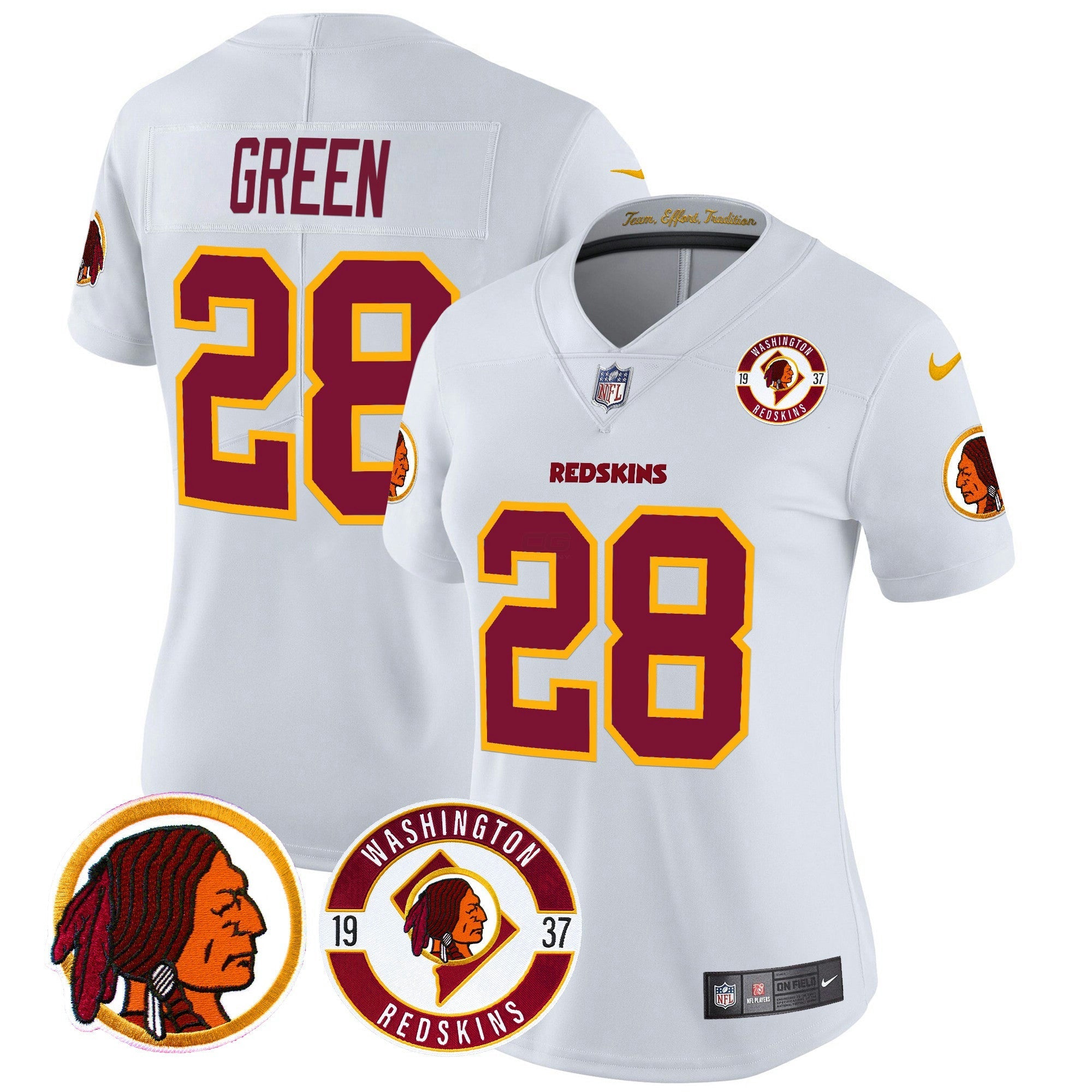 Camisa NFL Women’s Washington Redskins 2024 Vapor Limited Jersey – Est. 1937 Patch