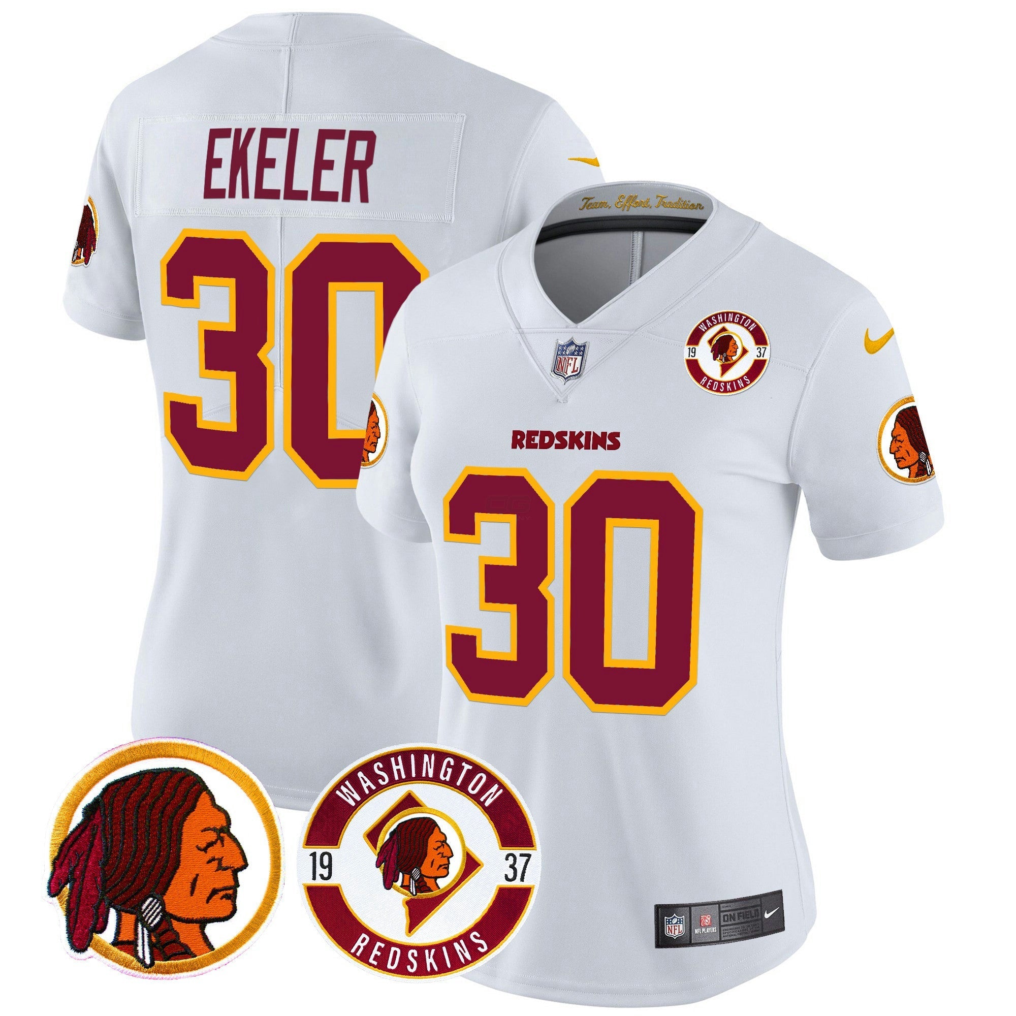 Camisa NFL Women’s Washington Redskins 2024 Vapor Limited Jersey – Est. 1937 Patch