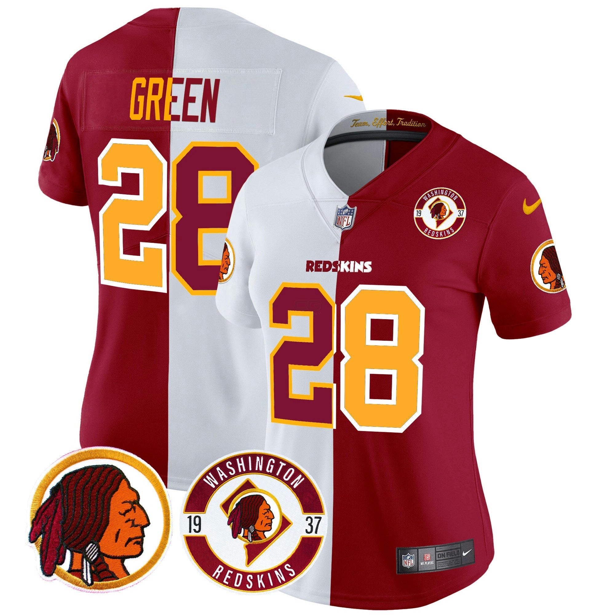 Camisa NFL Women’s Washington Redskins 2024 Vapor Limited Jersey – Est. 1937 Patch