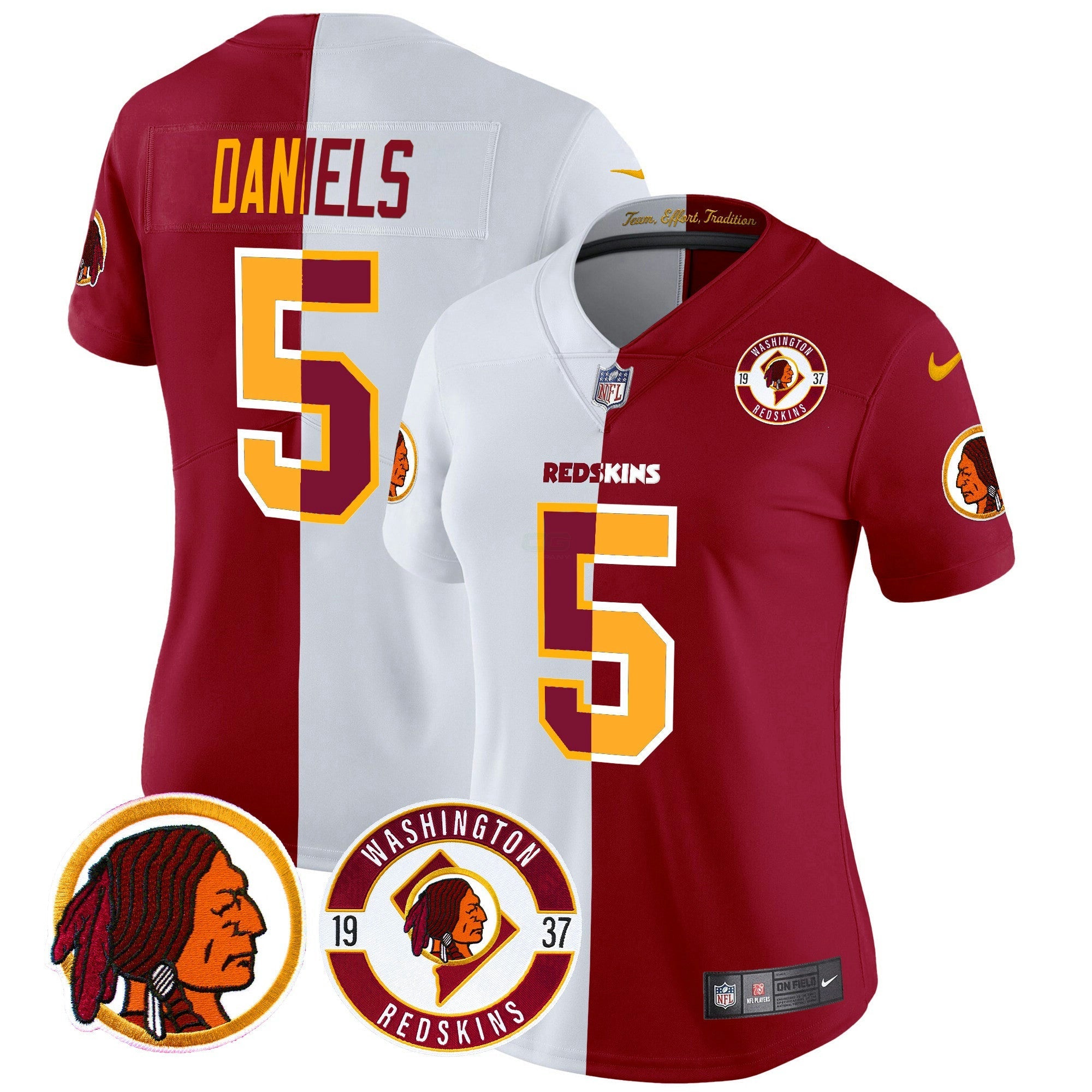 Camisa NFL Women’s Washington Redskins 2024 Vapor Limited Jersey – Est. 1937 Patch