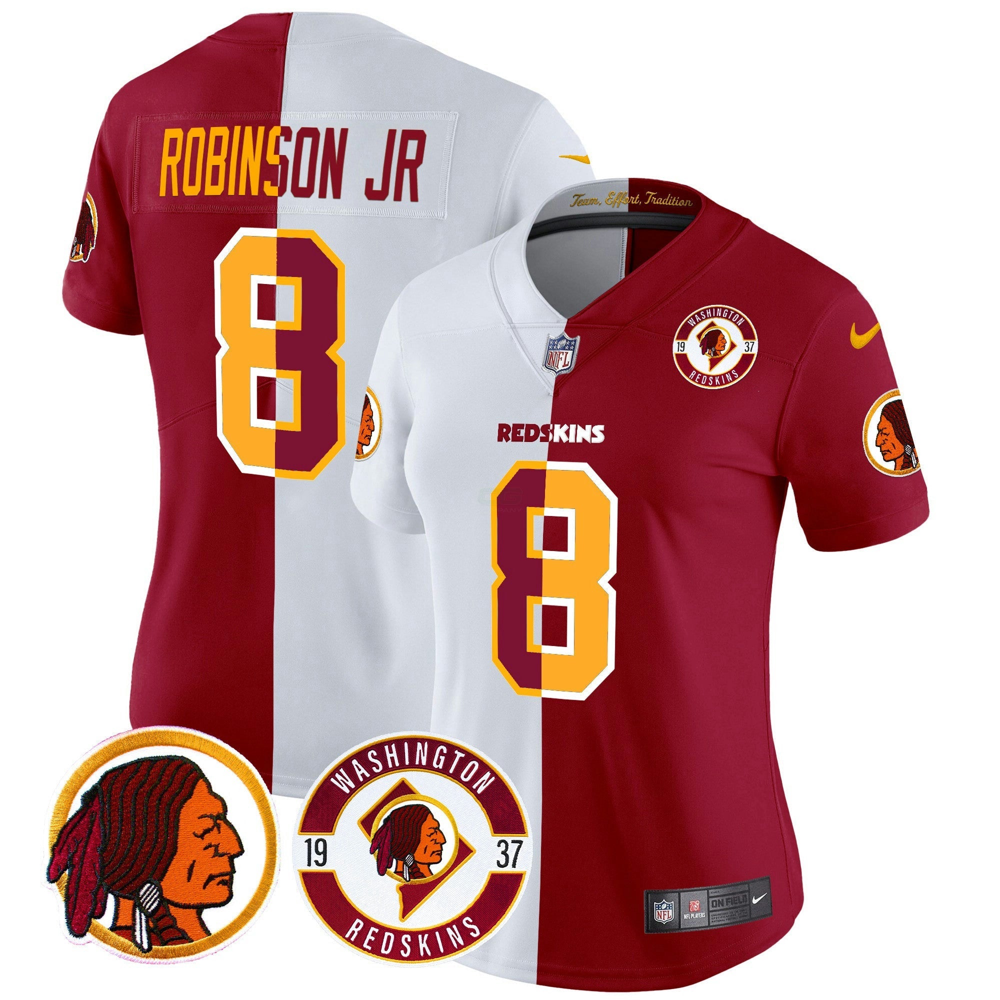 Camisa NFL Women’s Washington Redskins 2024 Vapor Limited Jersey – Est. 1937 Patch