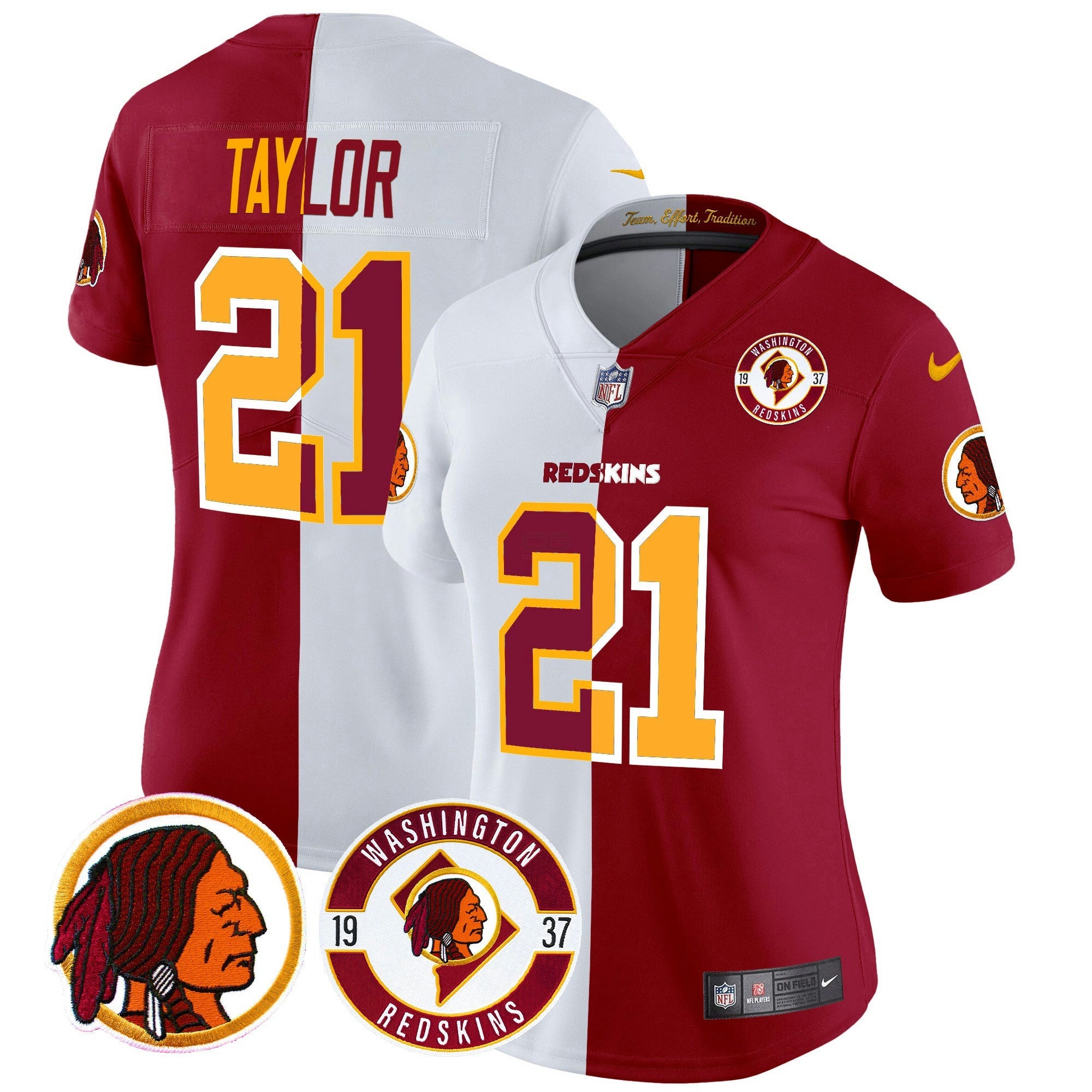 Camisa NFL Women’s Washington Redskins 2024 Vapor Limited Jersey – Est. 1937 Patch