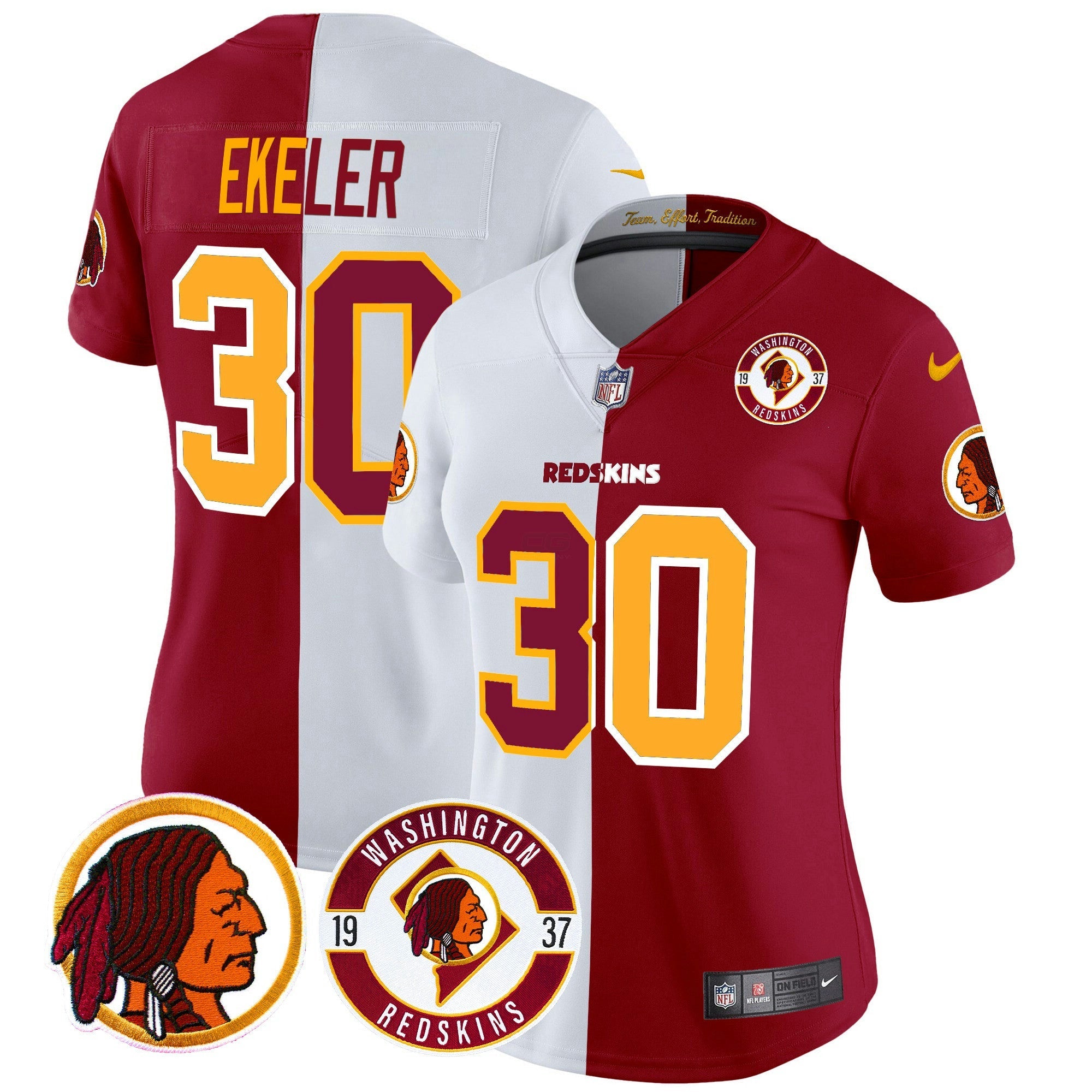 Camisa NFL Women’s Washington Redskins 2024 Vapor Limited Jersey – Est. 1937 Patch