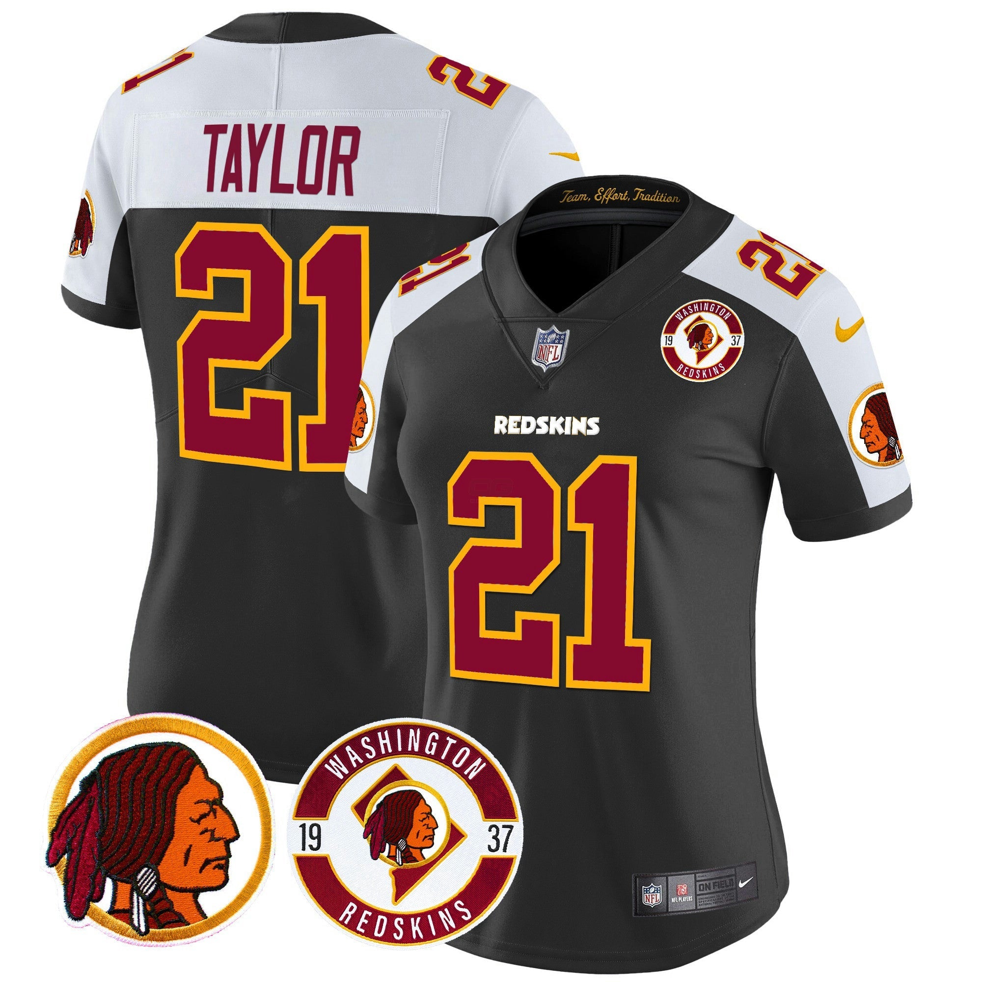 Camisa NFL Women’s Washington Redskins 2024 Vapor Limited Jersey – Est. 1937 Patch