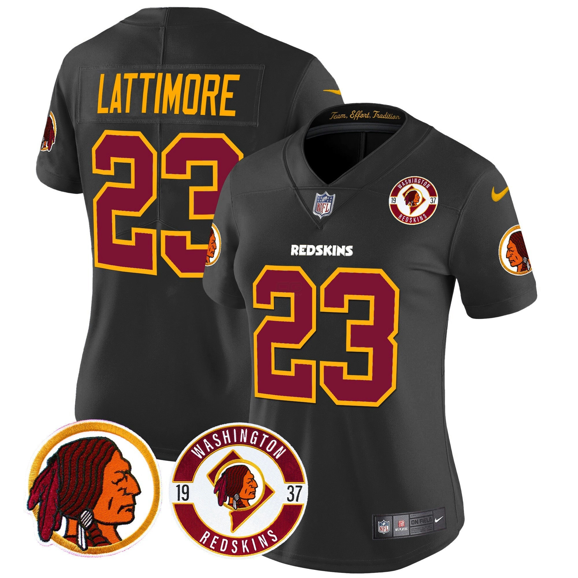 Camisa NFL Women’s Washington Redskins 2024 Vapor Limited Jersey – Est. 1937 Patch