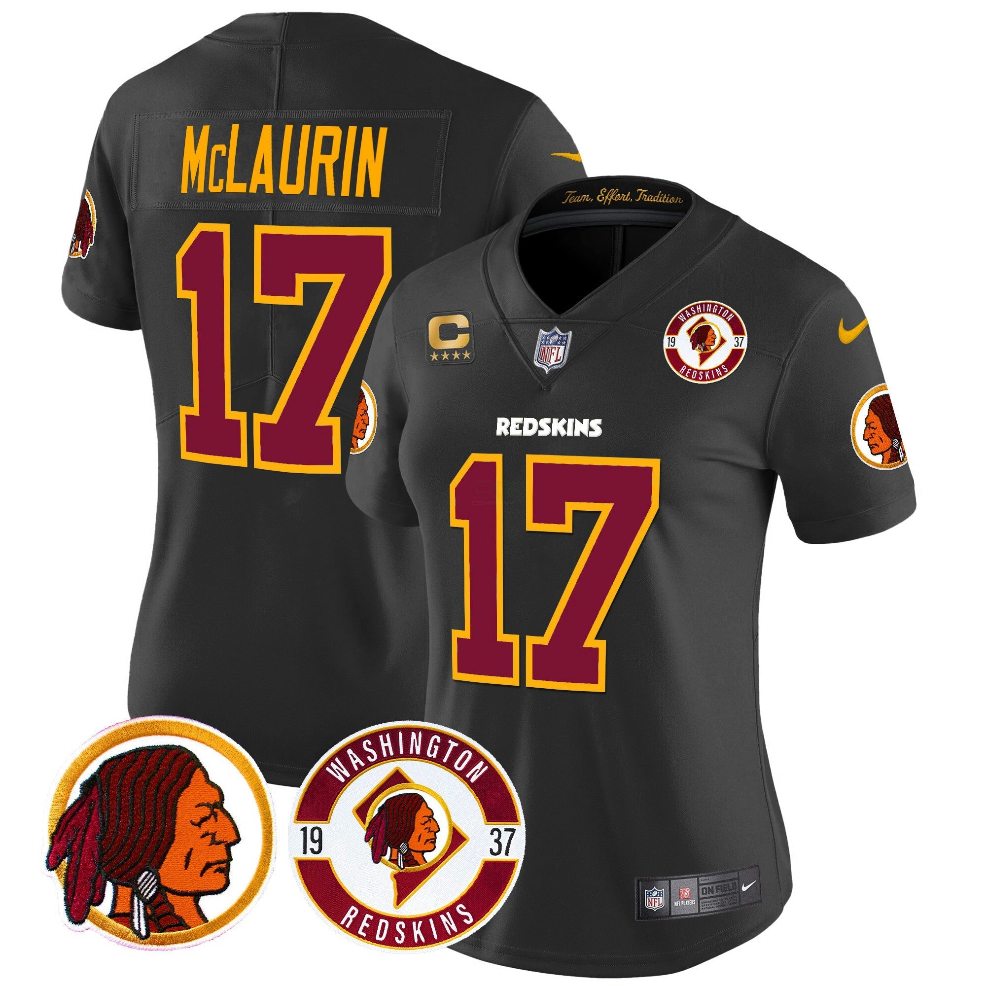 Camisa NFL Women’s Washington Redskins 2024 Vapor Limited Jersey – Est. 1937 Patch