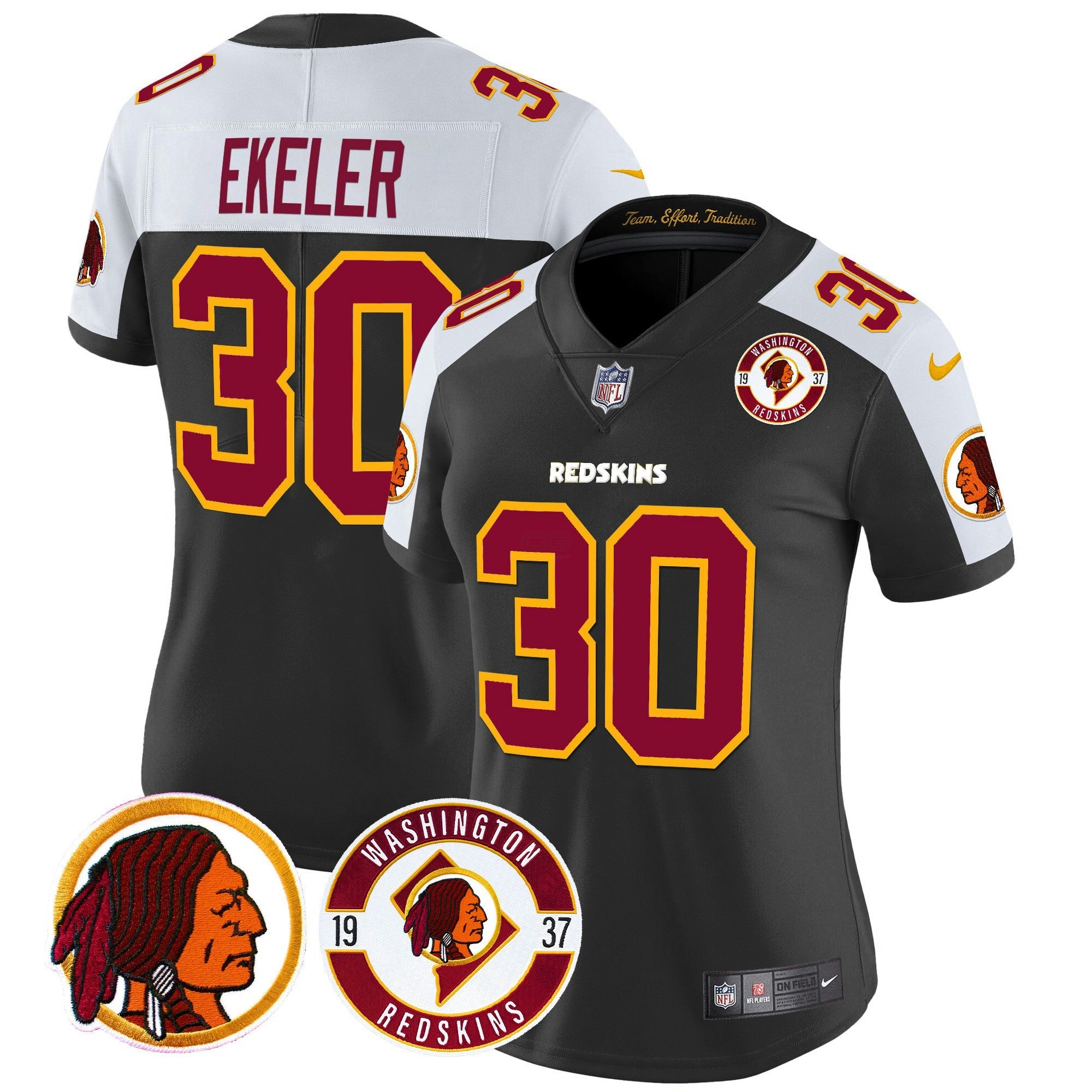 Camisa NFL Women’s Washington Redskins 2024 Vapor Limited Jersey – Est. 1937 Patch