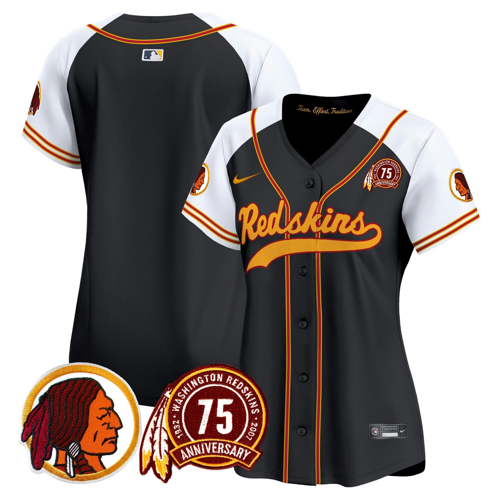 Camisa NFL Women’s Washington Redskins 75th Patch Throwback Vapor Premier Limited Jersey