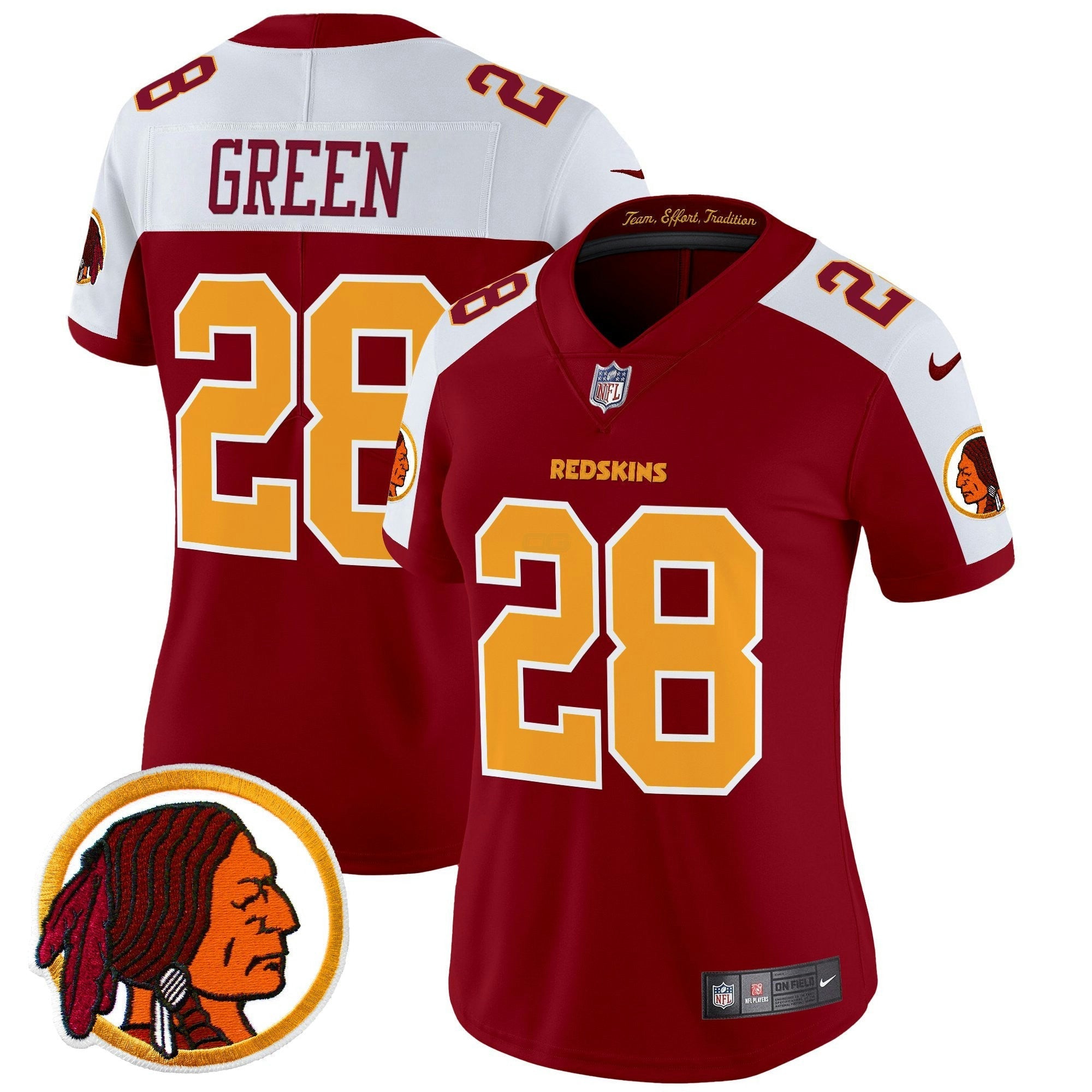 Camisa NFL Women’s Washington Redskins Throwback Vapor Limited Jersey V2