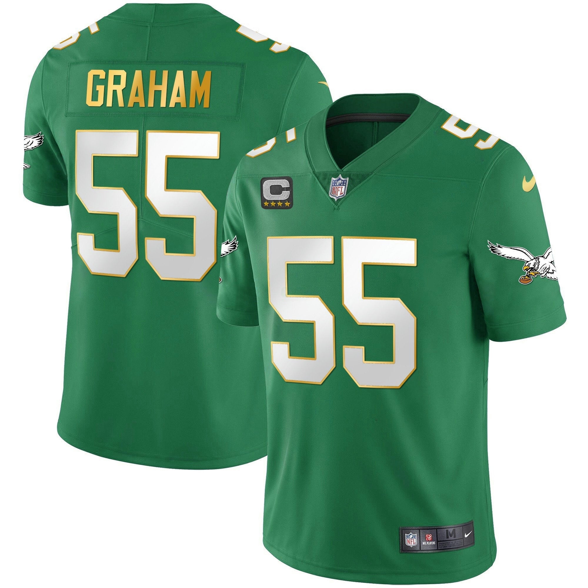 Camisa NFL Youth’s Kelly Verde Dourada Jersey