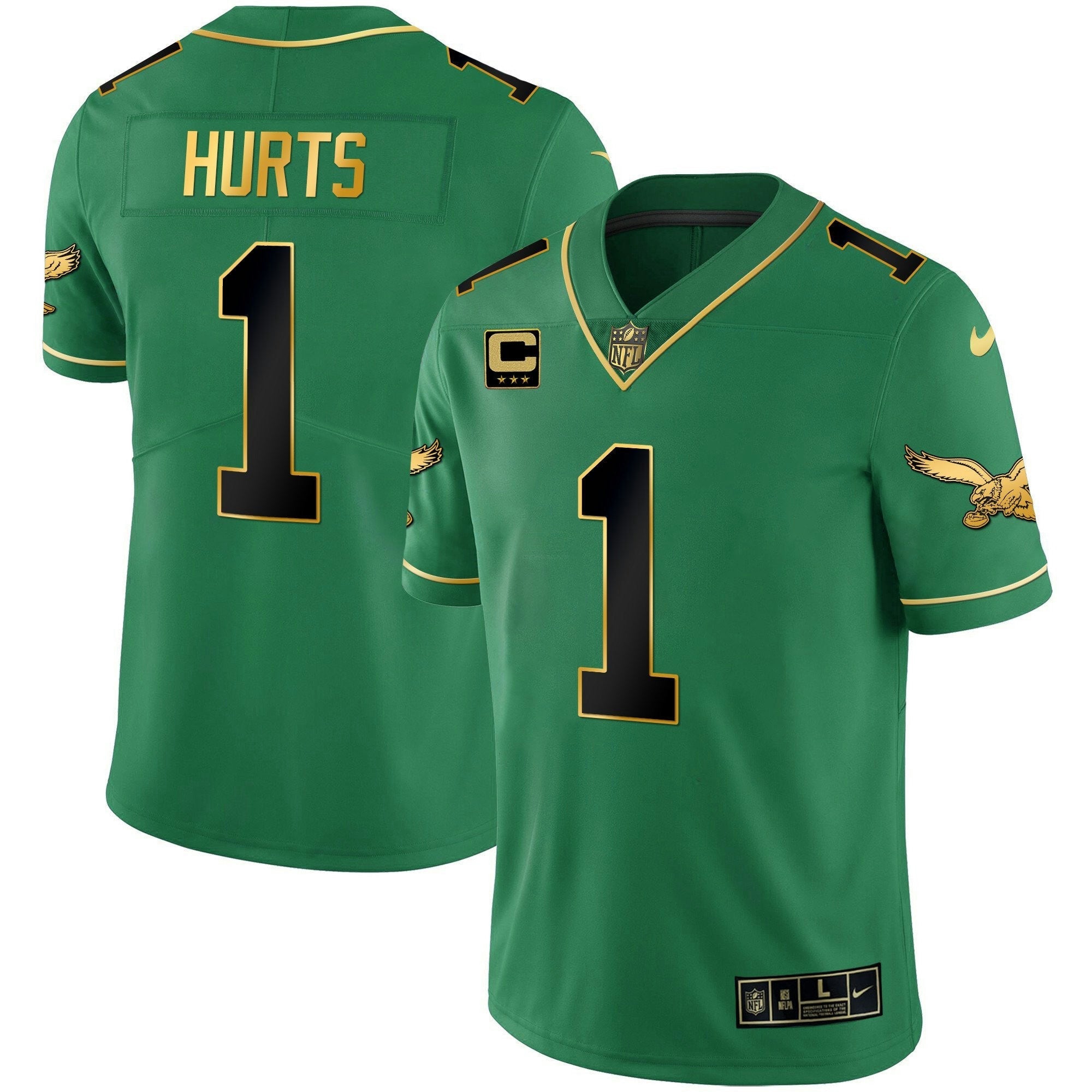 Camisa NFL Youth’s Kelly Verde Dourada Jersey