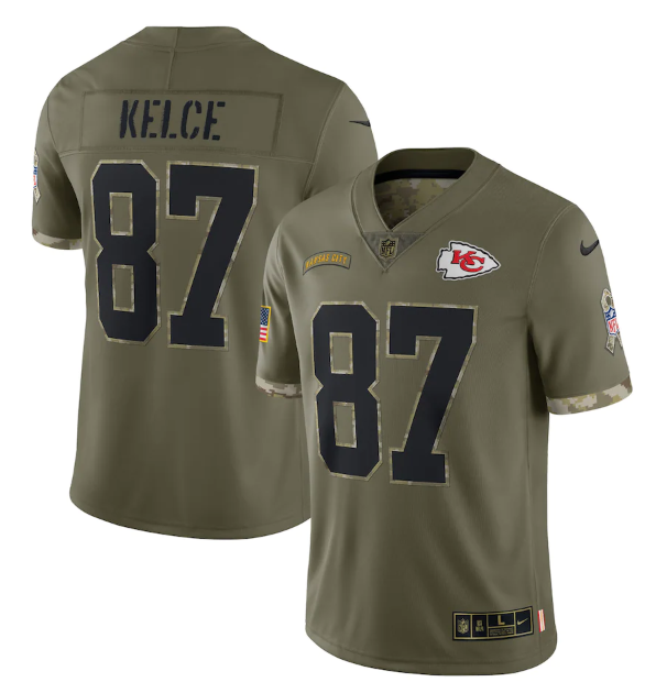 Camisa NFL Kansas City Chiefs Vapor Limited Jersey Salute To Service 2022