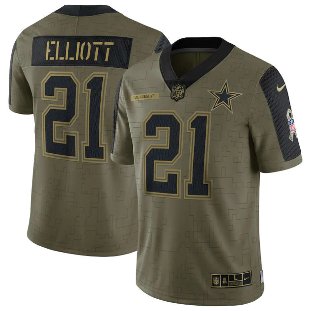 Camisa NFL Dallas Cowboys Salute To Service Vapor Limited 2021