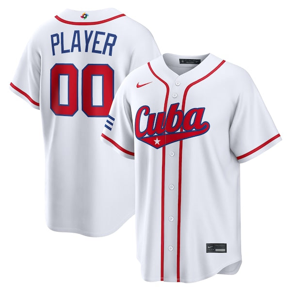 Jersey Beisebol Cuba WBC 2026 Branca