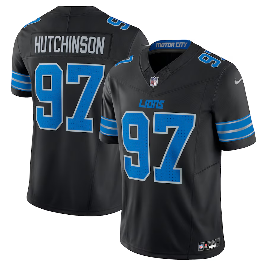 Camisa NFL Detroit Lions Vapor F.U.S.E. Limited Jersey Preta