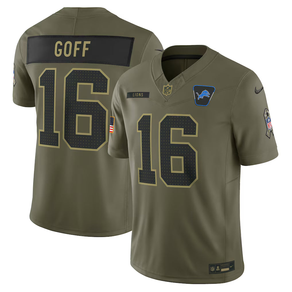 Camisa NFL Detroit Lions Vapor F.U.S.E. Limited Jersey Salute To Service 2025