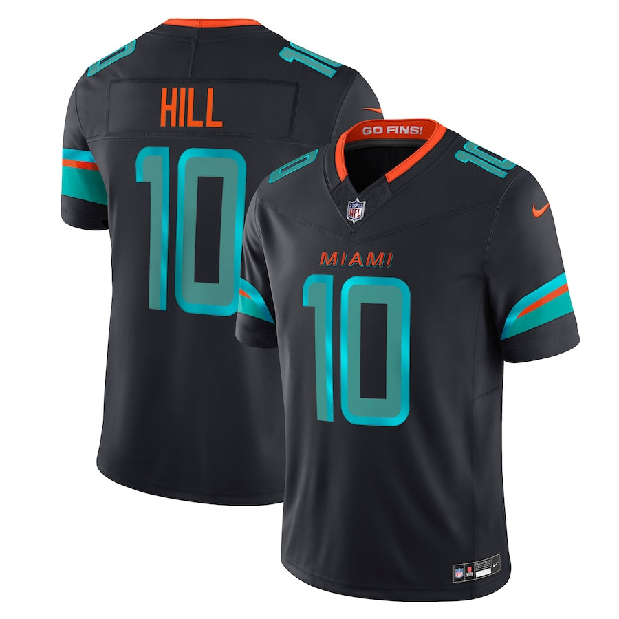 NFL Miami Dolphins ゲームシャツ サイズXXL アメリカ製 Camisa NFL Miami Dolphins Vapor F.U.S.E. Limited Jersey 2025 Rivalries