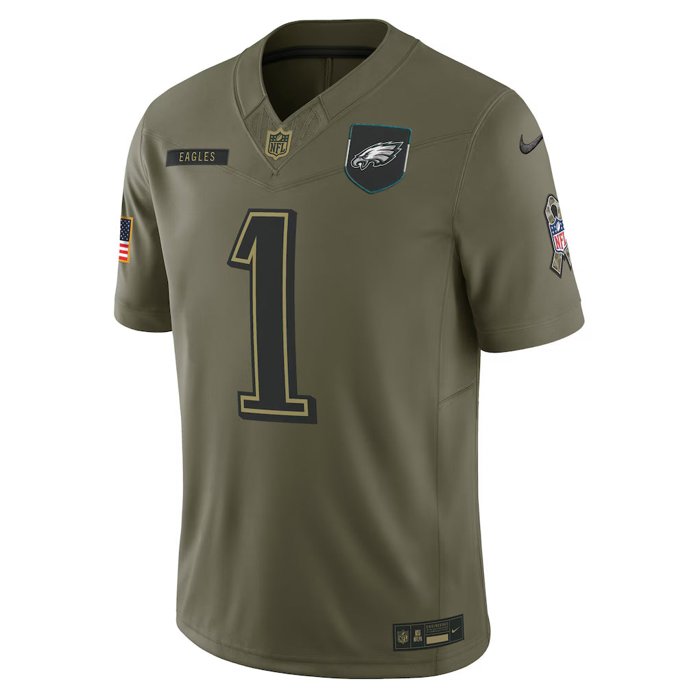 Camisa NFL Philadelphia Eagles Vapor F.U.S.E. Limited Jersey Salute To Service 2025