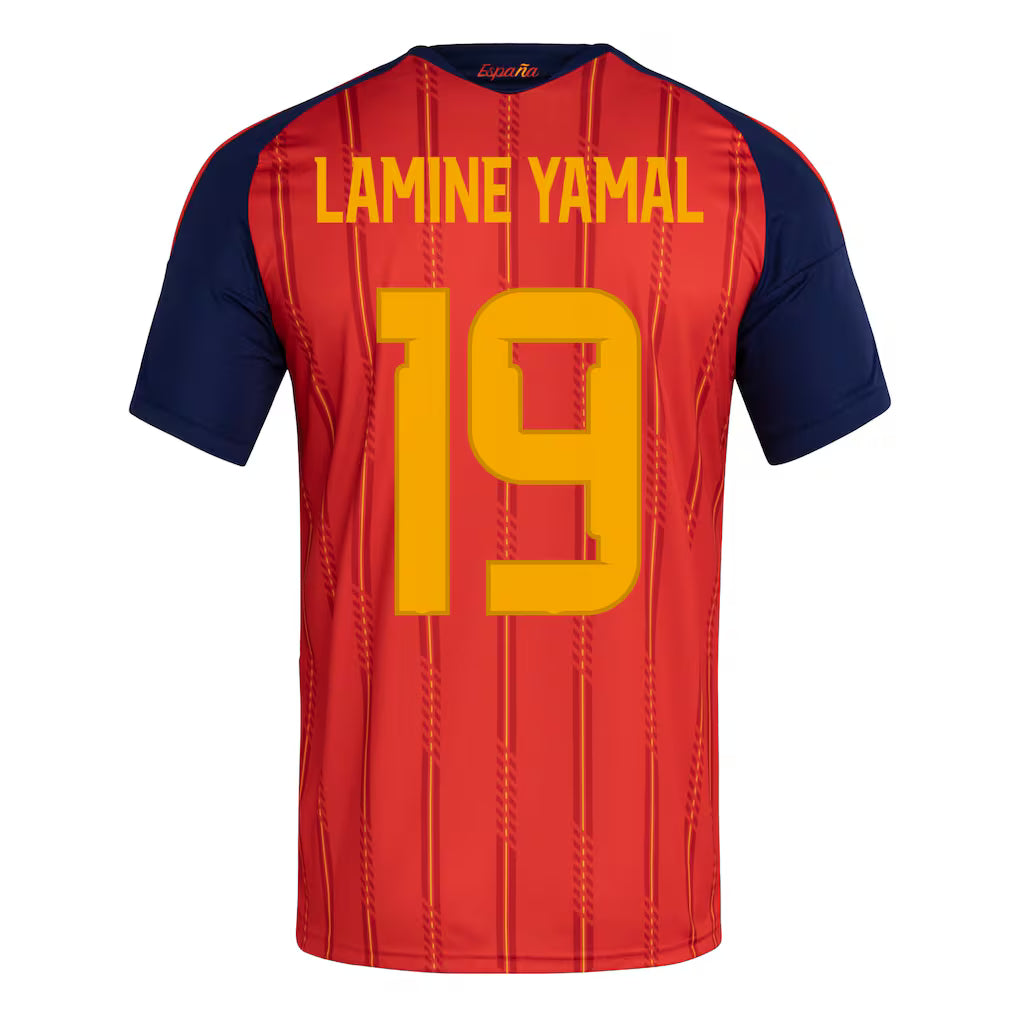 Jersey Lamine Yamal Seleção Espanha 2026 CAMPEÃ Torcedor Masculina - Vermelha