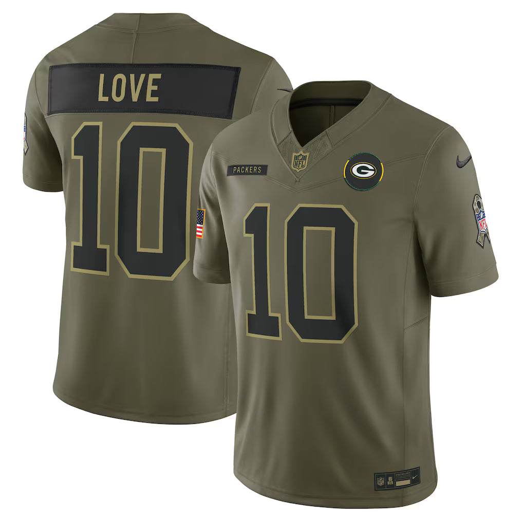 Camisa NFL Green Bay Packer Vapor F.U.S.E. Limited Jersey Salute To Service 2025