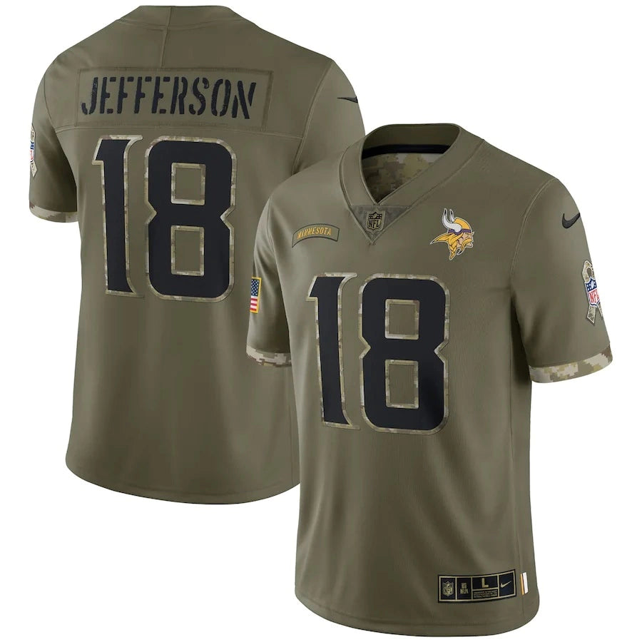 Camisa NFL Minnesota Vikings Vapor Limited Jersey Salute To Service 2022