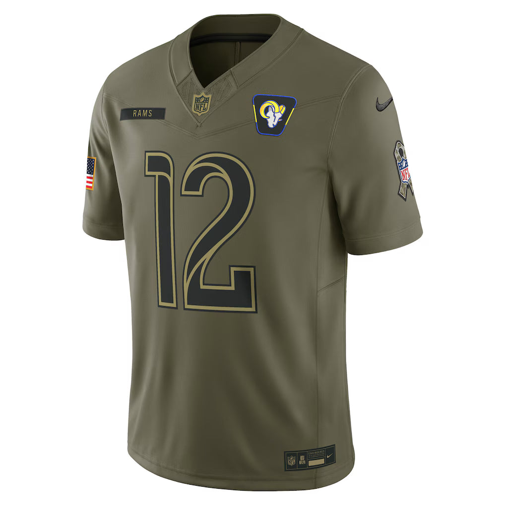 Camisa NFL Los Angeles Rams Vapor F.U.S.E. Limited Jersey Salute To Service 2025