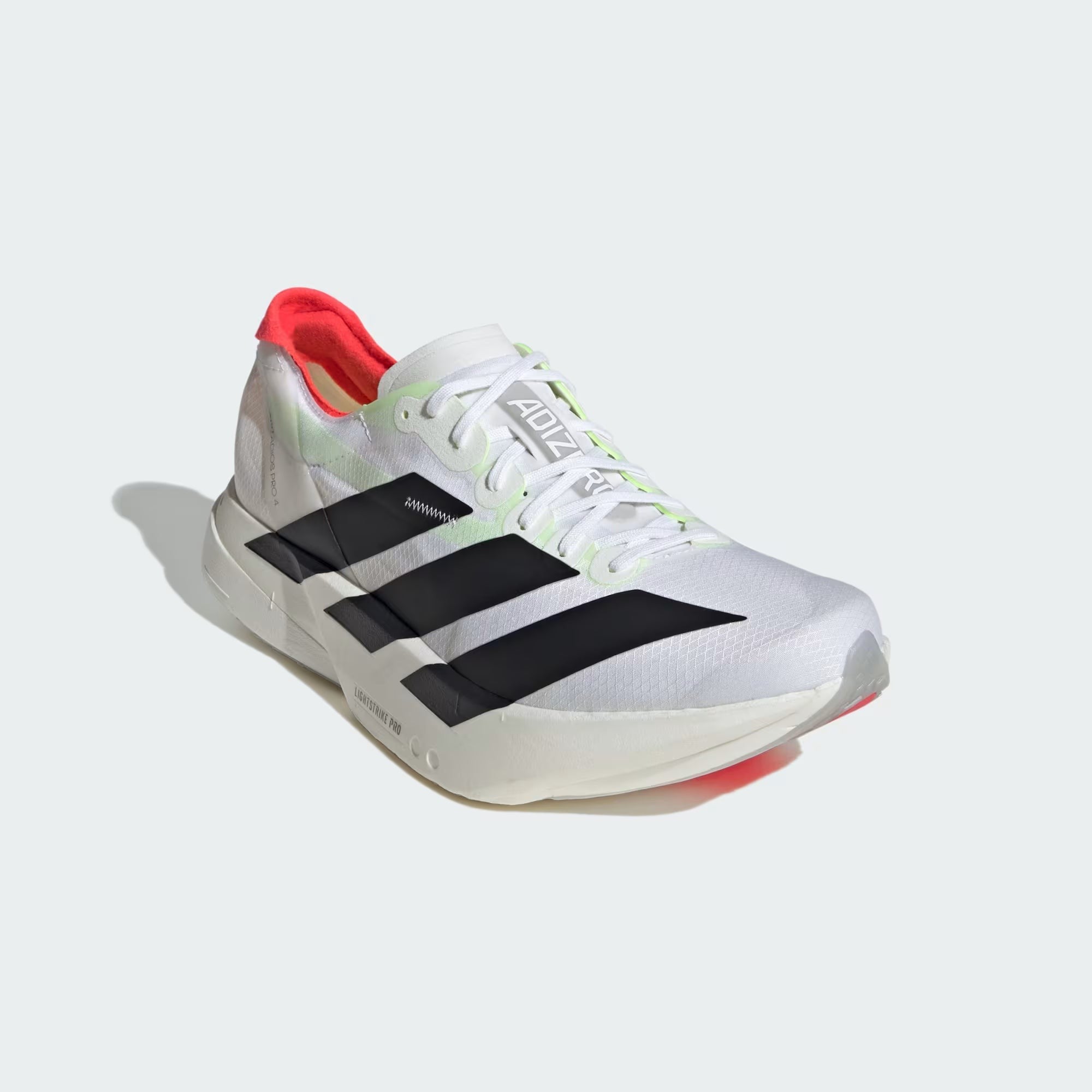 tenis adizero adios pro 4 white black red