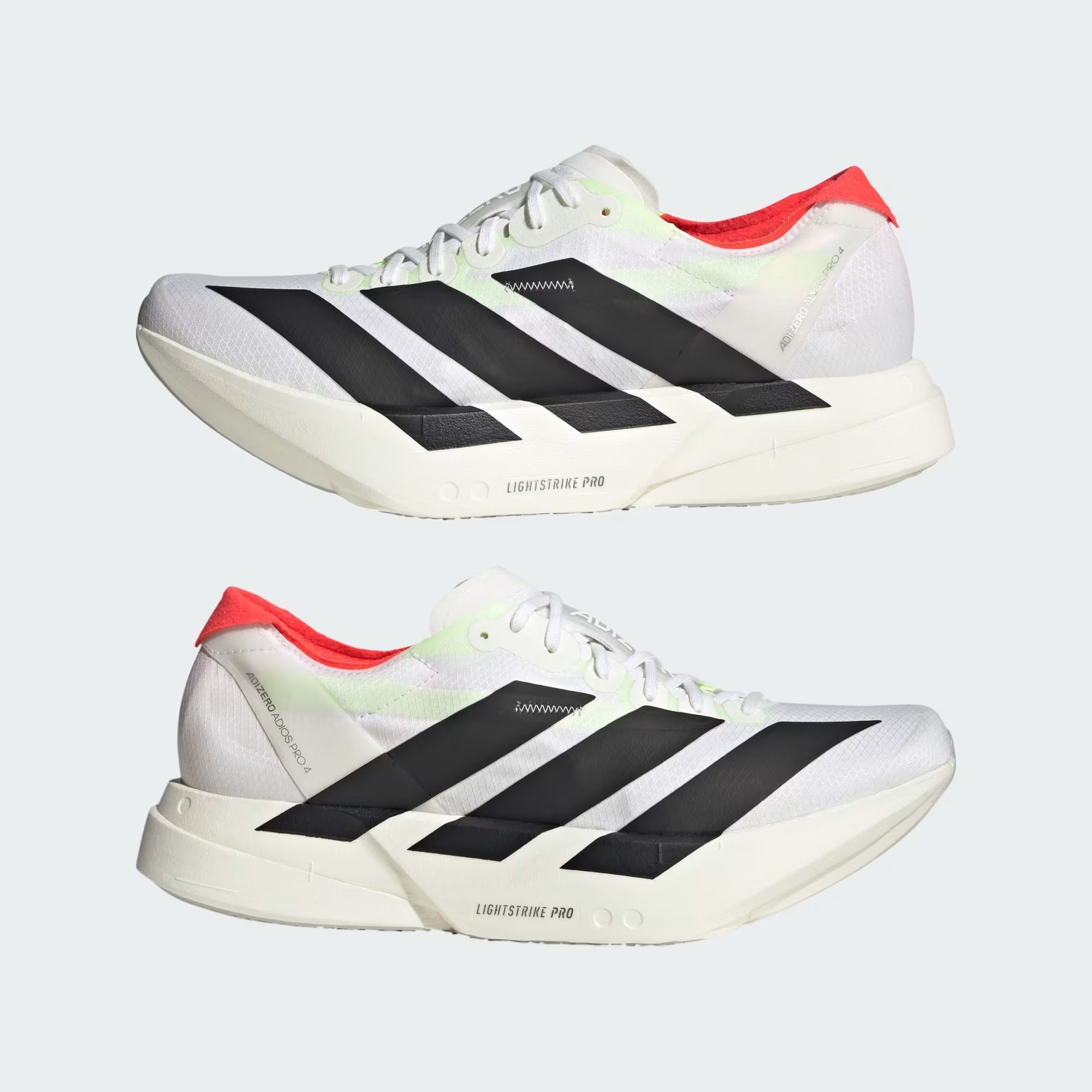 tenis adizero adios pro 4 white black red