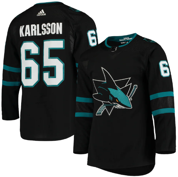 Camisa NHL San Jose Sharks Jersey Preta