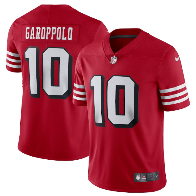 Camisa NFL San Francisco 49ers Vapor Limited Jersey Vermelha Preta