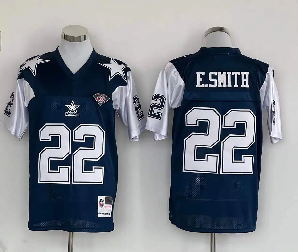 Jersey Dallas Cowboys Mitchell & Ness Throwback Azul - OGJERSEYSHOP