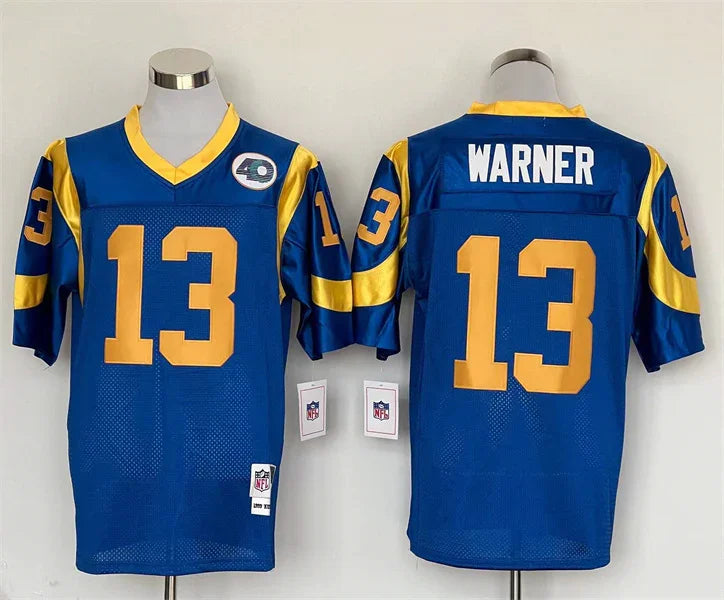 Jersey Los Angeles Rams Mitchell & Ness Throwback Azul - OGJERSEYSHOP