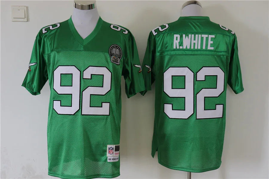 Jersey Philadelphia Eagles Mitchell & Ness Throwback Verde - OGJERSEYSHOP