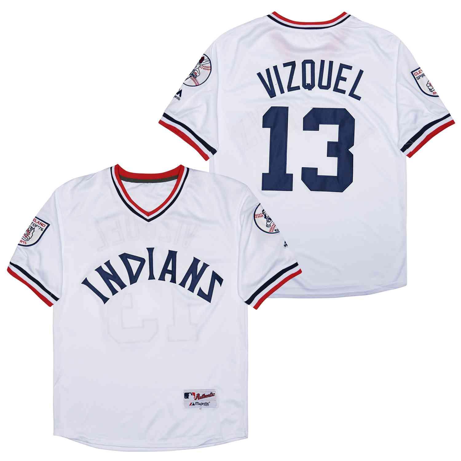 Jersey Cleveland Indians Omar Vizquel Majestic Authentic - OGJERSEYSHOP