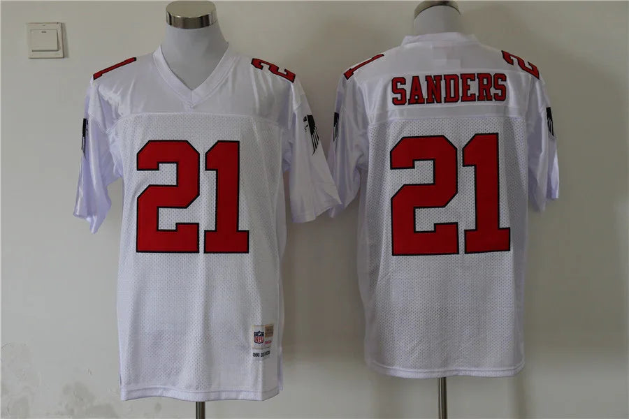 Jersey Atlanta Falcons Mitchell & Ness Throwback Branca - OGJERSEYSHOP