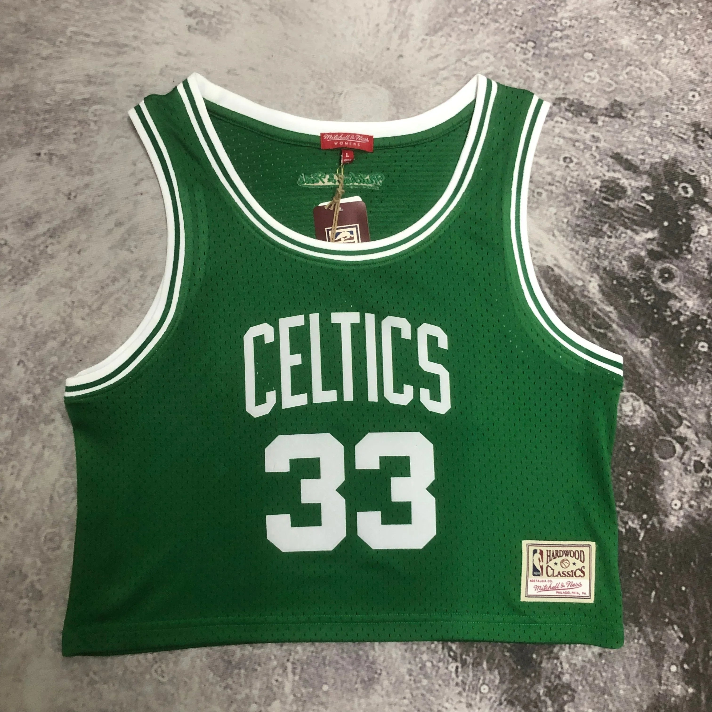 Regata Cropped Larry Bird Boston Celtics Mitchell & Ness Hardwood Classics - OGJERSEYSHOP