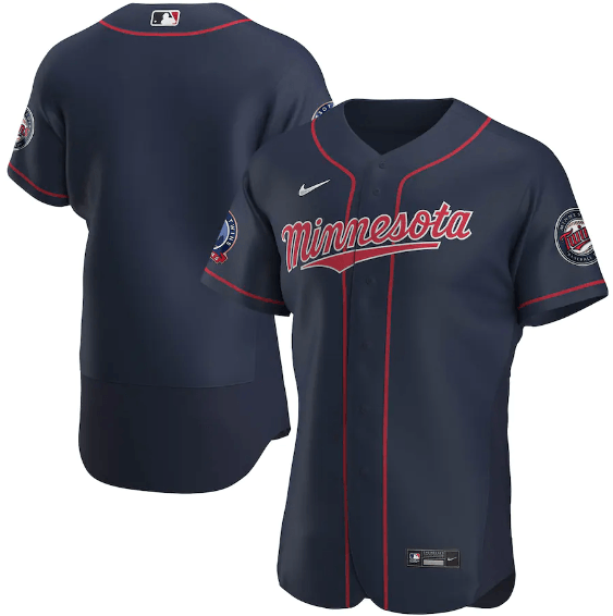 Jersey Minnesota Twins Azul Authentic - OGJERSEYSHOP