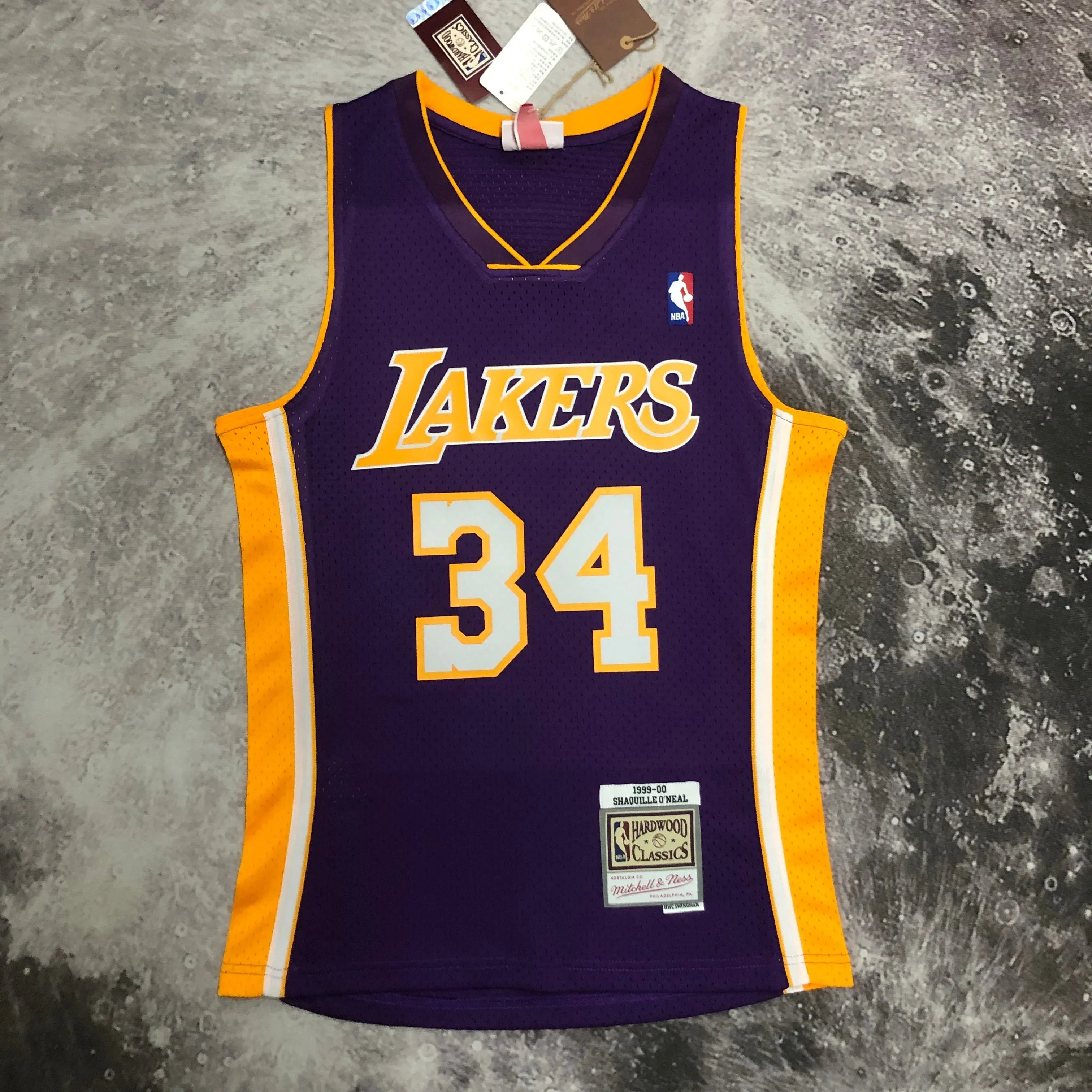 Regata Swingman Los Angeles Lakers Mitchell & Ness Roxa Hardwood Classics 1999/00 - OGJERSEYSHOP