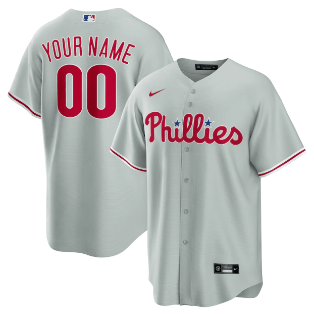 Jersey Philadelphia Phillies Cinza Torcedor - OGJERSEYSHOP