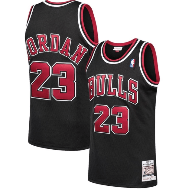 Regata Swingman Chicago Bulls Mitchell & Ness Hardwood Classics 1997/98 Preta - OGJERSEYSHOP