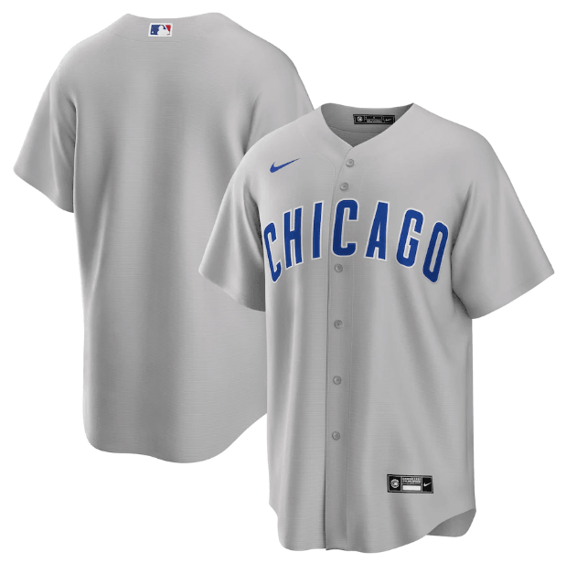 Jersey Chicago Cubs Cinza Torcedor - OGJERSEYSHOP