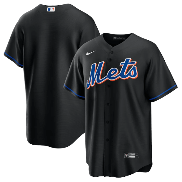 Jersey New York Mets Preta Torcedor - OGJERSEYSHOP