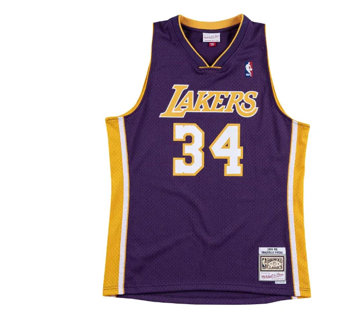 Regata Swingman Los Angeles Lakers Mitchell & Ness Roxa Hardwood Classics 1999/00 - OGJERSEYSHOP