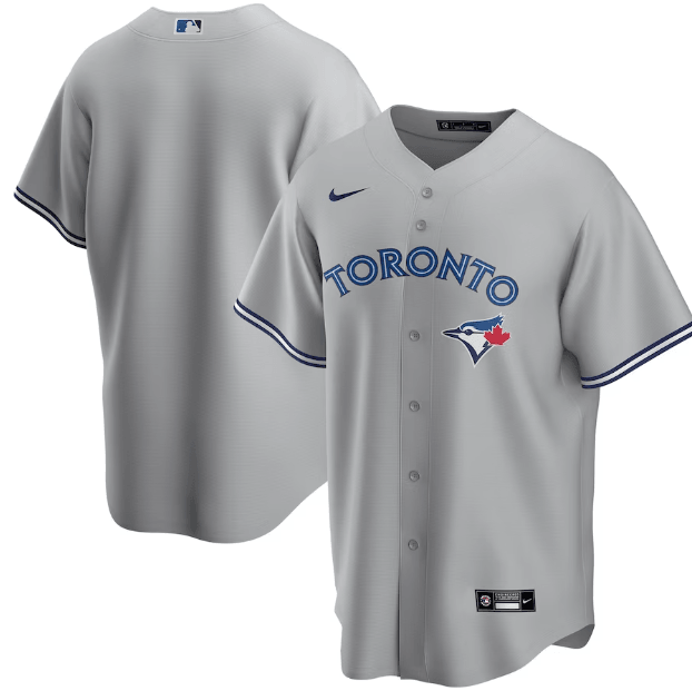 Jersey Toronto Blue Jays Cinza Torcedor - OGJERSEYSHOP