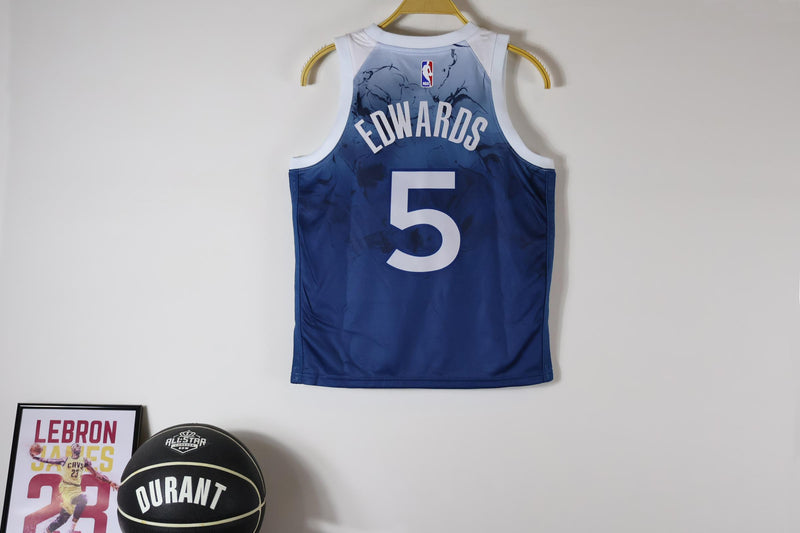 Regata NBA Infantil Minnesota Timberwolves City Edition 23/24