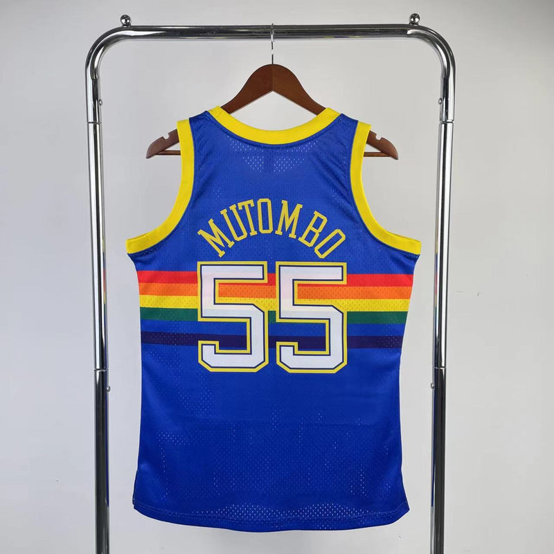 Regata Swingman Denver Nuggets Mitchell & Ness Hardwood Classics 1991/92 Azul - OGJERSEYSHOP