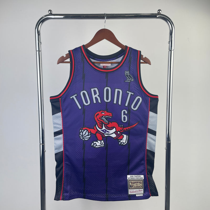 Regata Swingman Toronto Raptors OVO x Mitchell & Ness Roxa - OGJERSEYSHOP