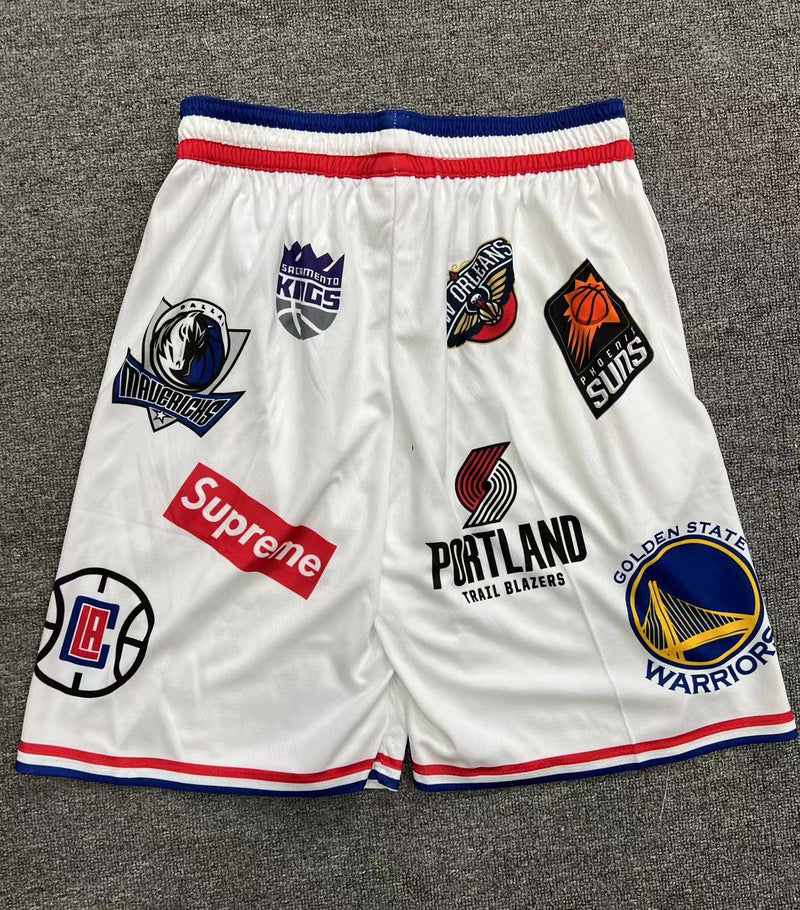 Short Supreme x NBA White - OGJERSEYSHOP